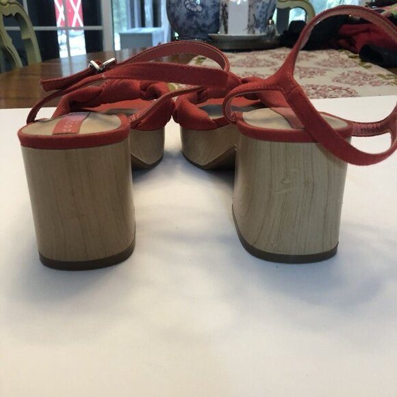 Copper Key Sunnydays Sandals Womens 8M Red Ankle Strap Platform Clog Shoes - Picture 6 of 8